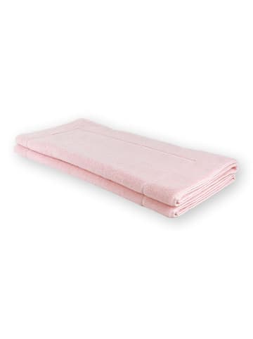 Framsohn 2er Set: Zwirnfrottier Badematte "Easy" in Rosa (L) 70 x (B) 50 cm