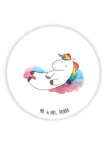 Mr. & Mrs. Panda Pinnwand Magnet Einhorn Wolke 7 ohne Spruch in Weiß