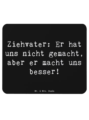 Mr. & Mrs. Panda Mauspad Ziehvater Liebe mit Spruch in Schwarz