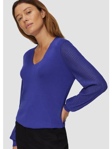 s.Oliver BLACK LABEL Strickpullover langarm in Blau