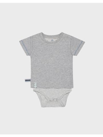 OrganicEra Baby Kurzarm-Bodyshirt in Grey Melange
