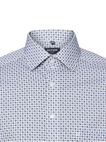 OLYMP  Hemd in weiß blau
