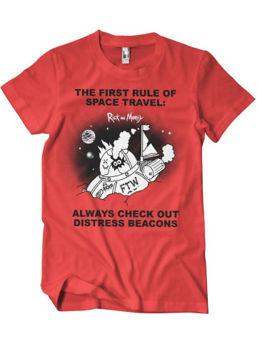 Rick and Morty T-Shirt in Rot