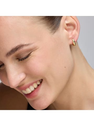 Luxenter Ohrringe Gruk mit 18 Karat Gelbgold-Finish – GRUK