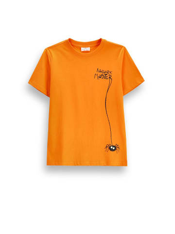 Coccodrillo T-shirt mit kurzen Ärmeln Halloween in orange