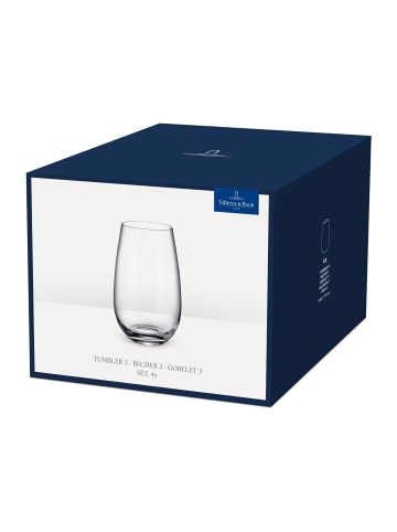 Villeroy & Boch 4er Set Longdrinkbecher Entrée 620 ml in transparent