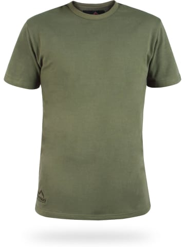 Normani Outdoor Sports Herren Winter Plüsch T-Shirt Nanaimo in Oliv
