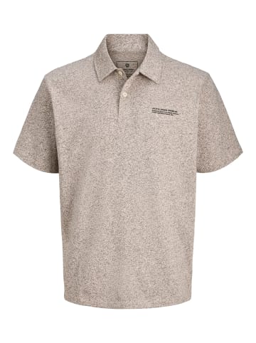 Jack & Jones Bequemes Polohemd mit Knopfleiste in Grau