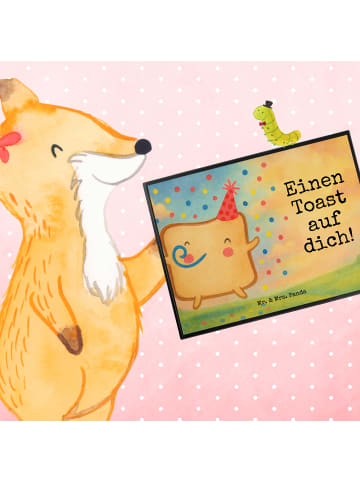 Mr. & Mrs. Panda schreibtischunterlage Toast Party Design mit Sp... in Weiß