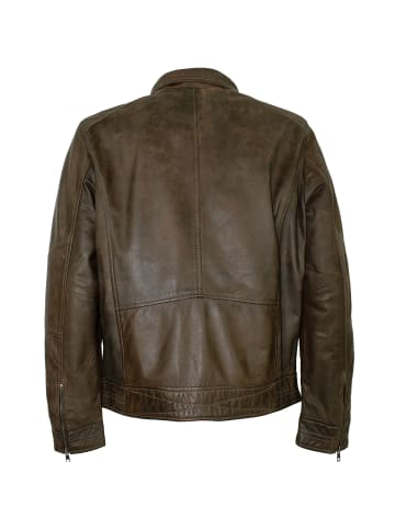 MADDOX Lederjacke Lammnappa antik in Braun
