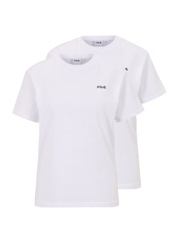 Fila T-Shirt 2er Pack in Weiß