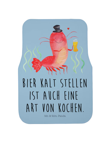 Mr. & Mrs. Panda Automatte Hummer Weizen mit Spruch in Blau Pastell