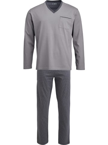 REDBEST Single-Jersey Schlafanzug in grau