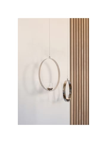 Fink Teelichthalter Sabina silberfarben - (H) 46 cm