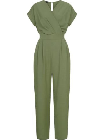 Cloud5ive Cloud5ive Jumpsuit in Wickeloptik mit 2-Pockets in military green