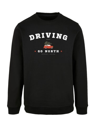 F4NT4STIC Sweatshirt Driving Home Weihnachten in schwarz