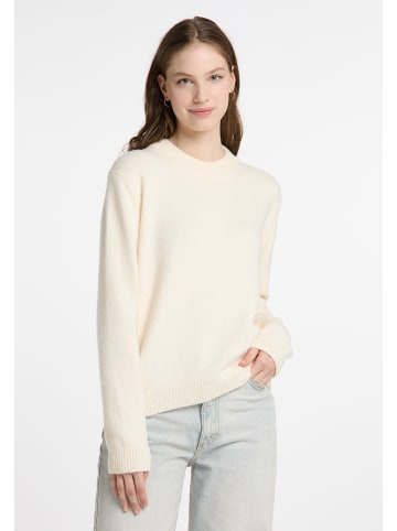 DreiMaster Vintage Damen Strickpullover in Wollweiss
