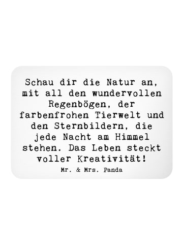 Mr. & Mrs. Panda magnet Spruch Kreativität im Leben mit Spruch in Weiß