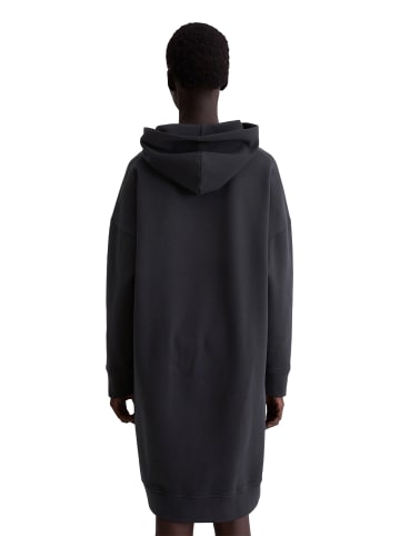 Marc O'Polo Logo-Hoodie-Kleid relaxed in Deep Night Blue