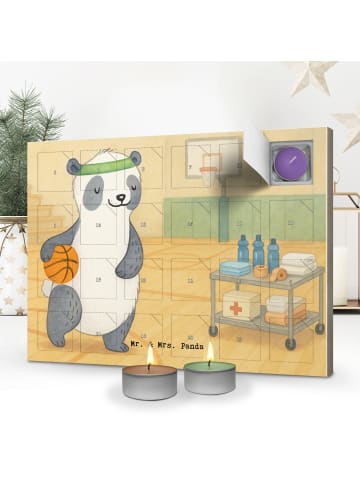 Mr. & Mrs. Panda Adventskalender Panda Basketball Design ohne Sp... in Weiß