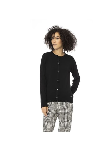 Baldinini Trend Grau Wolle Strickjacke