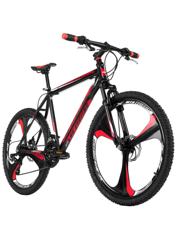 KS CYCLING Mountainbike Hardtail 26'' Sharp in schwarz-rot