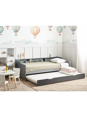 Beliani Tagesbett EDERN in Grau - (W) 105 x (H) 66 x (L) 206 cm