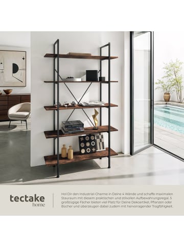 tectake Standregal, inklusive Kippschutz, 106 x 34,5 x 179,5 cm