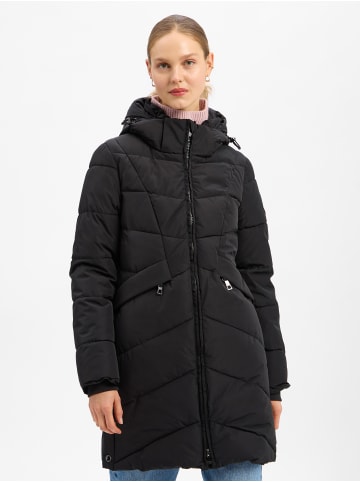 Marie Lund Steppmantel in schwarz