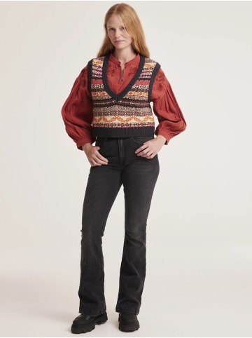 Odd Molly Vest Jean in BROWN PLUM