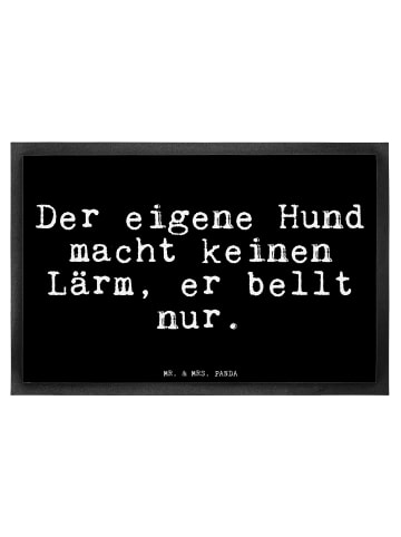 Mr. & Mrs. Panda Fußmatte Der eigene Hund macht... mit Spruch in Schwarz