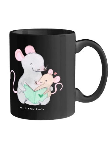 Mr. & Mrs. Panda Kakaotasse Erzieher Superheld mit Spruch in Schwarz