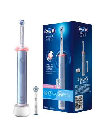 Oral-B Elektrische Zahnbürste "Pro 3 - Sensitive Clean" in Blau