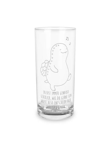 Mr. & Mrs. Panda Wasserglas Schildkröte Pfeifen mit Spruch in Transparent