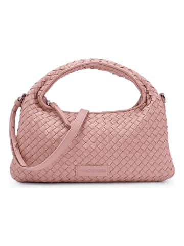 Les Visionnaires Sadie Weave Schultertasche Leder 37 cm in rose quartz