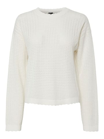 Pieces Strickpullover in Cloud Dancer