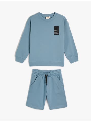 KOTON 2tlg. Outfit: Sweatshirt/Hose in Blau