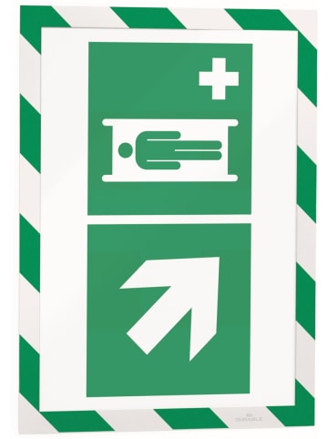 Durable Informationsrahmen Duraframe Security A4 magnethaftend Packung mit 5 ...