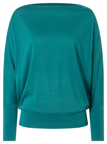 super.natural Merino Longsleeve W KULA TOP in Petrol