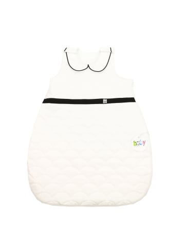 BABY LAL® Schlafsack mit "Bubikragen" in Weiß - (L) 70 x (B) 52cm 