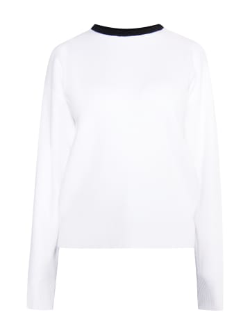 usha BLACK LABEL Damen Strickpullover in Weiss Schwarz