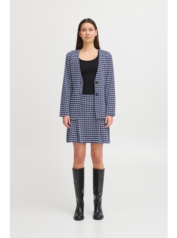 ICHI Blazer IHKATE Tight fit in Medieval Blue Check