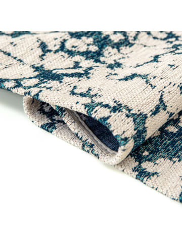 lola & moi Teppich Skipper Blue in Weiß
