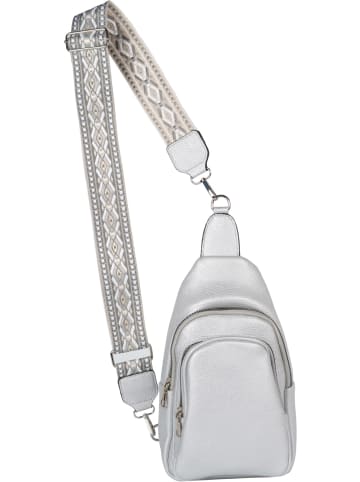 styleBREAKER One Shoulder Rucksack Tasche in Silber