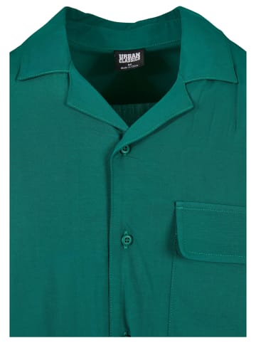 Urban Classics Urban Classics Herren Viscose Camp Shirt in green