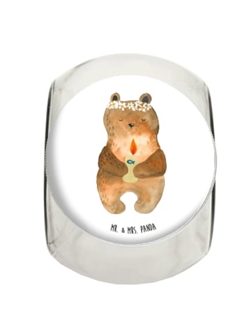 Mr. & Mrs. Panda glas für gewürze Bär Kommunion ohne Spruch in Weiß