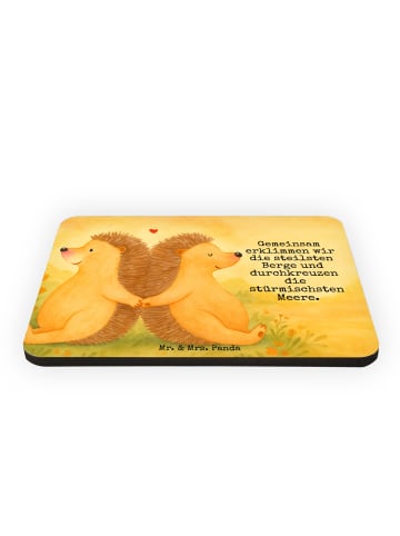 Mr. & Mrs. Panda magnet Igel händchenhaltend Design mit Spruch in Weiß