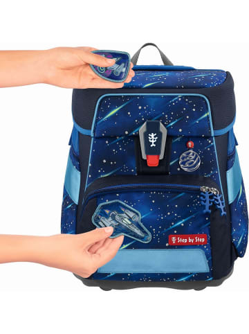 Step by Step SPACE REFLECT Schulranzen-Set Star Shuttle Elio 5-tlg. in blau