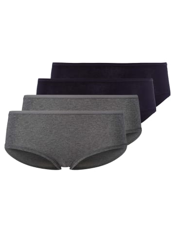 Skiny Panty 4er Pack in Schwarz/Grau