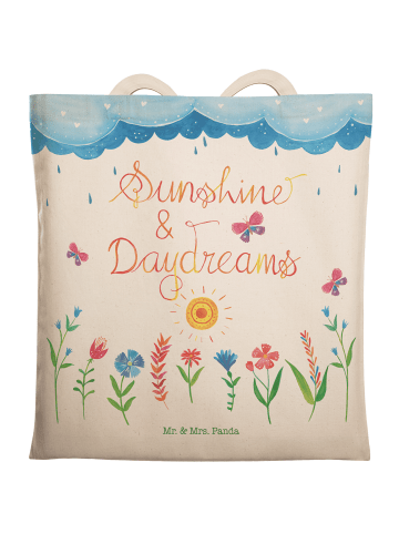 Mr. & Mrs. Panda Shopper Sunshine and Daydreams mit Spruch in Bunt